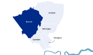 Map of Barnet