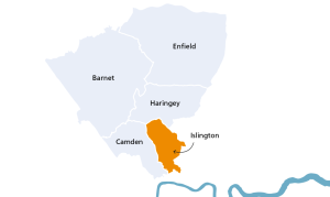 Map of Islington