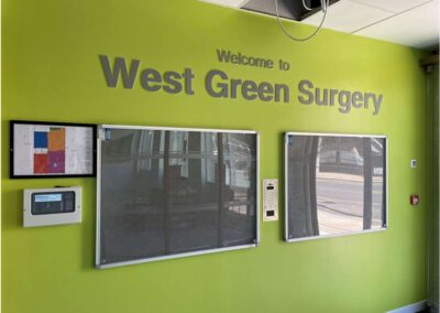Green Lanes West Green Surgery reception area