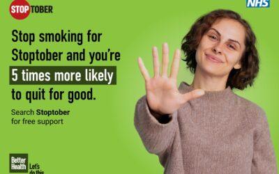 Stop Smoking this Stoptober and You will be Five Times More Likely to Quit for Good!