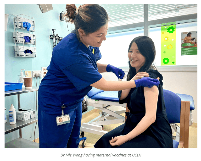 Team at UCLH delivers milestone 1000th respiratory syncytial virus (RSV) vaccine to pregnant women